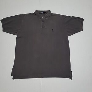 Ralph Lauren Polo Shirt Mens XL Gray Pony Casual Short Sleeve *